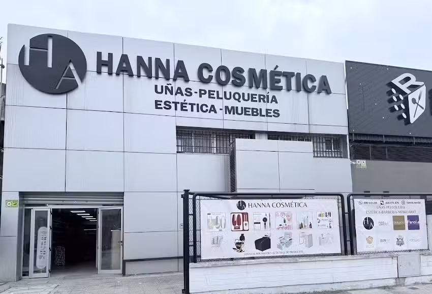 HANNA SEVILLA venta de productos para u&ntilde;as , peluquer&iacute;as, est&eacute;tica y mobiliario