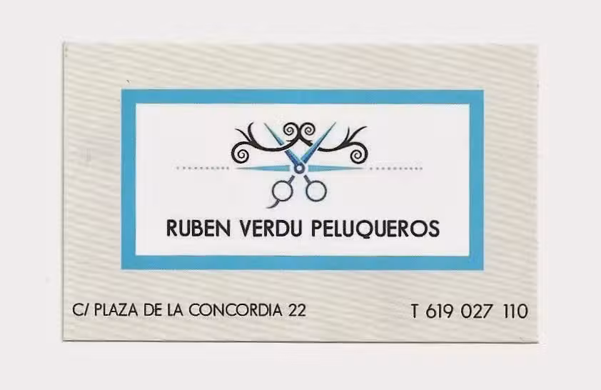 Rub&eacute;n Verd&uacute; Peluqueros