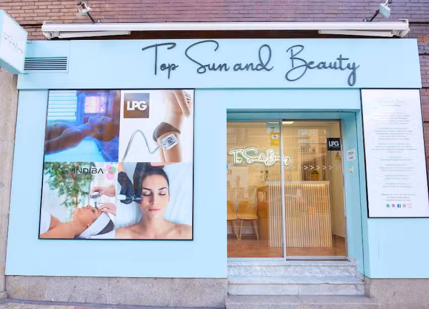 Top Sun and Beauty / Centro de est&eacute;tica y bronceado. INDIBA, LPG, L&Aacute;SER SHR, EL&Eacute;CTRICA